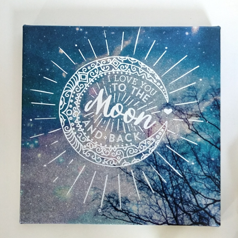 Love you to the moon wall art